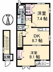 ココットの物件間取画像